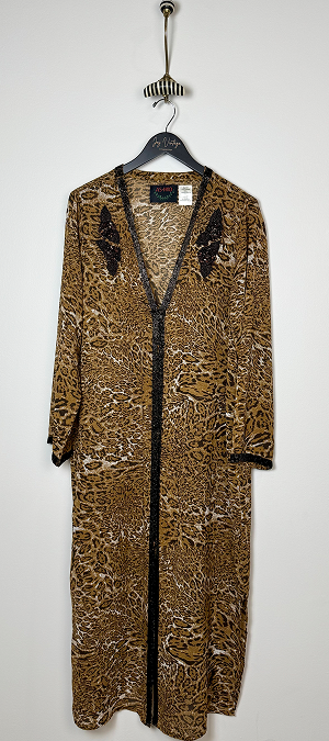 AS HRO sequin leopard duster