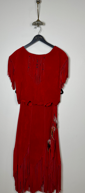 H.B. suede fringe set