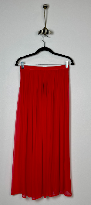 Smart set red sheer skirt