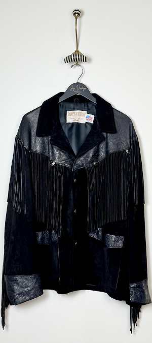 Western Authentic styling by Schott N.Y.C. fringe leather jacket