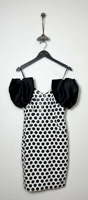 Lillie Rubin polka dot sequin dress