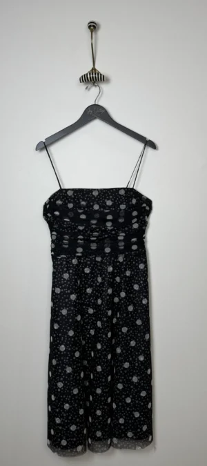 Jessica Howard black and white polka dot dress